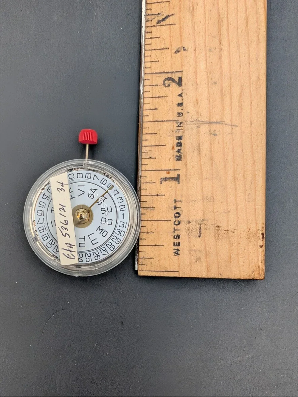 Vintage Watchmaker Bulova ESA 536.121 a.k.a Bulova ETA 9362 Movement Untested